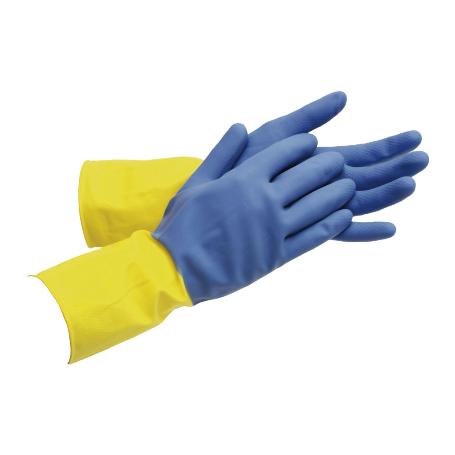 GUANTE BICOLOR LATEX REFORZADO T 10   CAJA 12 UNID.