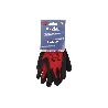 GUANTE IMPREGNADO SANDY COATED ROJO/NEGRO TALLA 6   CAJA 12 UNID.