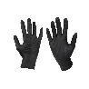 CAJA 100 UDS. GUANTES DE NITRILO NEGRO DIAMANTADO 8,5 G TALLA S