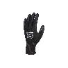 GUANTE SOPORTE POLIESTER IMPREGNADO LATEX NEGRO T-10   CAJA 12 UNID.