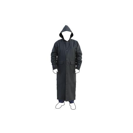 ABRIGO LARGO DE LLUVIA VERDE PU/PVC TALLA L