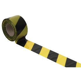 CINTA BALIZAM. AMARILLA/NEGRA 80MM X 200MTS