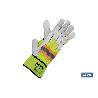 GUANTE VACUNO AMERICANO AMARILLO FLÚOR TALLA 10   CAJA 12 UNID.