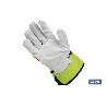 GUANTE VACUNO AMERICANO AMARILLO FLÚOR TALLA 9   CAJA 12 UNID.