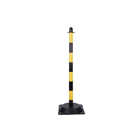 POSTE Y BASE PARA CADENA (AMAR/NEGRO) 1M