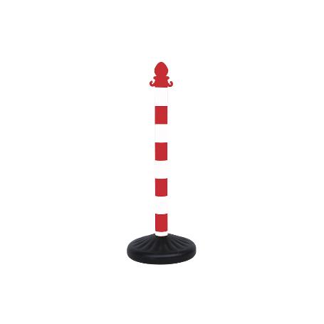 POSTE Y BASE PARA CADENA (ROJO/BLANCO) 1M