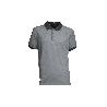 POLO 2 TONOS VERDON 160GMS/M GRIS-NEGRO TALLA XL