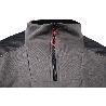 SUDADERA CUELLO CREMALLERA 280GMS/M GRIS-NEGRO T-XXL