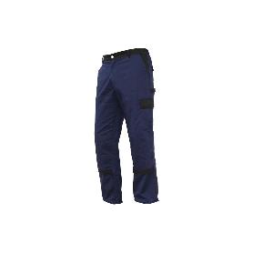 PANTALON TRAB. FLEX. JANO SLIM FIT MARINO/NEGRO T-52