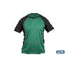 CAMISETA TRANSPIRABLE MODELO PILOTE VERDE-NEGRA 160 G/M2 TALLA-S