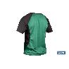 CAMISETA TRANSPIRABLE MODELO PILOTE VERDE-NEGRA 160 G/M2 TALLA-XL