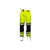 PANTALÓN DE ALTA VISIBILIDAD MODELO SIRIO AMARILLO Y AZUL MARINO TALLA L