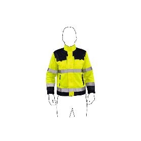 CHAQUETA DE ALTA VISIBILIDAD MODELO VEGA AMARILLA Y AZUL MARINO TALLA XXL