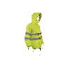 CHAQUETA DE LLUVIA DE ALTA VISIBILIDAD MODELO PÓLUX AMARILLA TALLA XXL