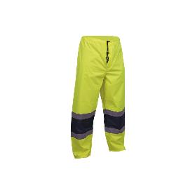 PANTALÓN DE LLUVIA DE ALTA VISIBILIDAD MODELO BELLATRIX AMARILLA Y AZUL TALLA XL