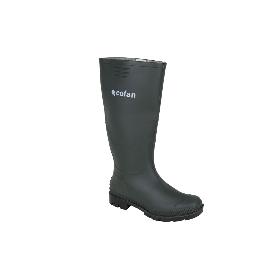 BOTA ALTA DE AGUA PVC VERDE TALLA 48