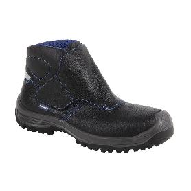 BOTA PIEL NEGRO CIERRE VELCRO S3 MODELO URIAN T 47