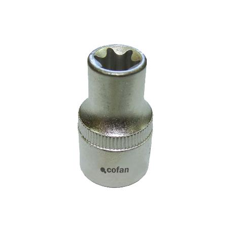 LLAVE DE VASO 1/4 TORX HEMBRA E-7