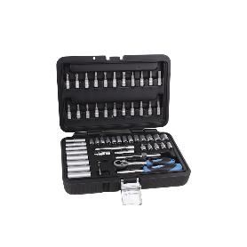 MALETIN 57 PCS PROFESIONAL VASOS Y PUNTAS 1/4