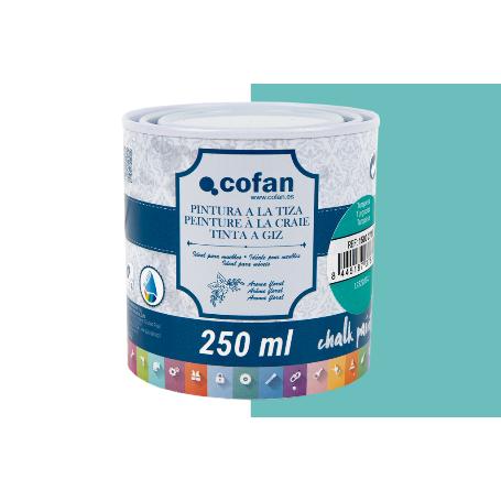 PINTURA A LA TIZA, CHALK PAINT, TURQUESA 250 ML