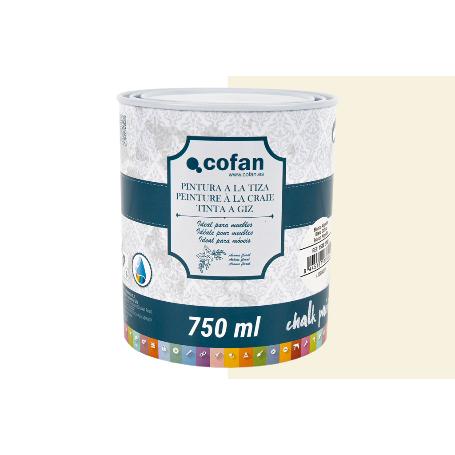 PINTURA A LA TIZA, CHALK PAINT, BLANCO ALGODÓN 750 ML