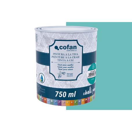 PINTURA A LA TIZA, CHALK PAINT, TURQUESA 750 ML
