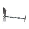 GANCHO BASCULANTE C/TORNILLO M-6   CAJA 50 UNID.