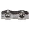 SUJETACABLES PLANOS DOBLES INOX. M-6   CAJA 5 UNID.