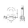 GRILLETE RECTO INOX M-8   CAJA 10 UNID.