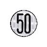 PLACA DE VELOCIDAD HOMOLOGADA 50