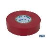 CINTA AISLANTE 180 MICRAS ROJA 19MMX20 METROS VENTA UNITARIA