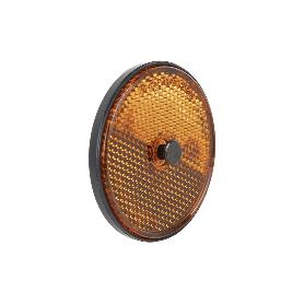 CATADIÓPTRICO REDONDO ÁMBAR Ø 60 MM CON TORNILLO