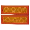PACK DE 2 UDS. PLACA ADHESIVA V-6 PARA VEHÍCULO LARGO 565 X 195 MM