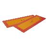 PACK DE 2 UDS. PLACA ADHESIVA V-6 PARA VEHÍCULO LARGO 565 X 195 MM