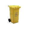 CONTENEDOR 2 RUEDAS 120 LITROS COLOR AMARILLO