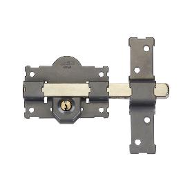 CERROJO LLAVE/LLAVE PINTADO GRIS L/105 - 50 MM