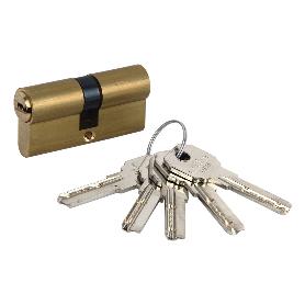 CILINDRO DE SEGURIDAD DE LATÓN PARA LLAVE NORMAL 35/35 -LEVA LARGA IGUALADOS AAA