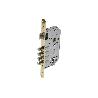 CERRADURA EMBUTIR 4 B-REDONDA+CERRADERO D85 E50 LATÓN (P/MADERA)