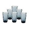PACK 6 VASOS ALTO VIDRIO 47 CL COLOR PURPURA MODELO JADE