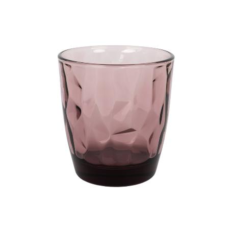 PACK 6 VASOS DE AGUA VIDRIO 30,5 CL COLOR PURPURA MODELO JADE