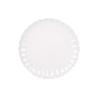 VAJILLA DE PORCELANA EN RELIEVE COLOR BLANCO ESMALTADO 16 PIEZAS