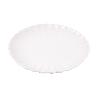 VAJILLA DE PORCELANA EN RELIEVE COLOR BLANCO ESMALTADO 16 PIEZAS