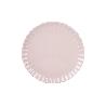 VAJILLA DE PORCELANA EN RELIEVE COLOR ROSA NUDE ESMALTADO  16 PIEZAS