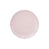 VAJILLA DE PORCELANA EN RELIEVE COLOR ROSA NUDE ESMALTADO  16 PIEZAS
