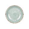 VAJILLA DE CERAMICA PINTADA A MANO VERDE AGUA ESMALTADO CON BORDE VINTAGE 16 PIEZAS