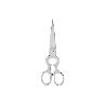 TIJERA DE ACERO INOXIDABLE PARA PESCADO 21 CM
