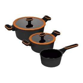 BATERIA COCINA 3 PIEZAS FULL INDUCTION ALUMINIO FUNDIDO OLIVIER