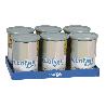 BOTE MULTIUSOS MODELO ALBAHACA VERDE AGUA 500ML 11X8XCM   CAJA 9 UNID.