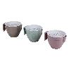 GRASERA COLADOR 500ML MODELO ALBAHACA COLOR PIEDRA 16.5X12X10CM   CAJA 6 UNID.