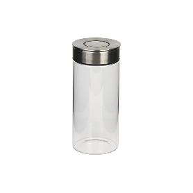FRASCO BOROSILICATO+ACERO MODELO CICER 1700 ML 29.5 X 10 CM